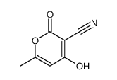 4-hydroxy-6-methyl-2-oxopyran-3-carbonitrile结构式