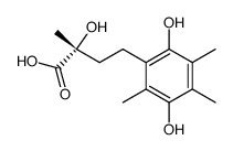 (R)-4-(2,5-dihydroxy-3,4,6-trimethylphenyl)-2-hydroxy-2-methylbutanoic acid结构式