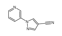 1-(3-pyridyl)pyrazole-4-carbonitrile Structure