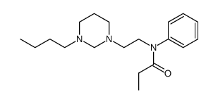 N-[2-(3-n-butylhexahydropyrimidino)ethyl]propionanilide Structure