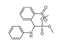 N-[dimethoxyphosphoryl-(2-nitrophenyl)methyl]aniline结构式