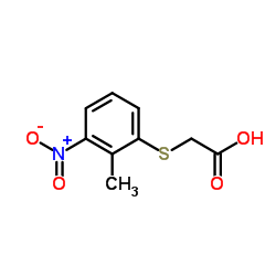 Acetic acid, [(2-methyl-3-nitrophenyl)thio]- (9CI)结构式