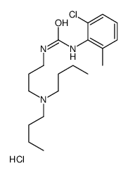 1-(2-Chloro-6-methylphenyl)-3-[3-(dibutylamino)propyl]urea hydroc hloride (1:1)结构式