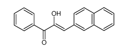 (Z)-2-hydroxy-3-(naphthalen-2-yl)-1-phenylprop-2-en-1-one结构式