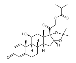 desonide 21 -isobutyrate Structure