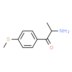 1-Propanone,2-amino-1-[4-(methylthio)phenyl]- Structure