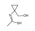 N-[1-(hydroxymethyl)cyclopropyl]ethanethioamide Structure