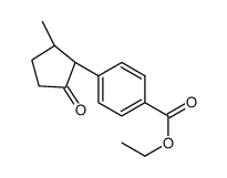 ethyl 4-[(1S,2S)-2-methyl-5-oxocyclopentyl]benzoate结构式