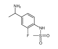 N-[4-(1-aminoethyl)-2-fluorophenyl]methanesulfonamide结构式