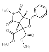 1H-Furo[3,4-c]pyrrole-1,1-dicarboxylicacid, hexahydro-5-methyl-4,6-dioxo-3-phenyl-, dimethylester, (3a,3ab,6ab)- (9CI) Structure