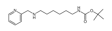 {6-[(Pyridin-2-ylmethyl)-amino]-hexyl}-carbamic acid tert-butyl ester Structure