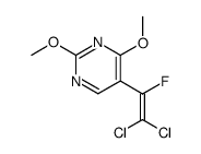 5-(2,2-dichloro-1-fluorovinyl)-2,4-dimethoxypyrimidine结构式