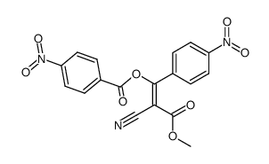 2-cyano-3-(4-nitro-benzoyloxy)-3-(4-nitro-phenyl)-acrylic acid methyl ester Structure