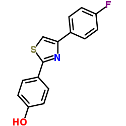 4-[4-(4-Fluorophenyl)-1,3-thiazol-2-yl]phenol结构式