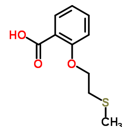 2-[2-(Methylsulfanyl)ethoxy]benzoic acid Structure