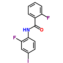 2-Fluoro-N-(2-fluoro-4-iodophenyl)benzamide结构式