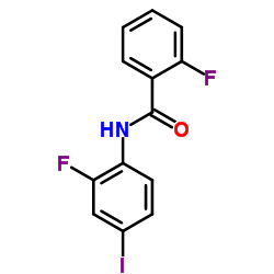 2-Fluoro-N-(2-fluoro-4-iodophenyl)benzamide structure