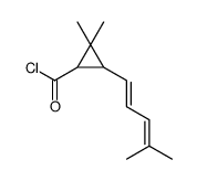 Cyclopropanecarbonyl chloride, 2,2-dimethyl-3-(4-methyl-1,3-pentadienyl)- (9CI)结构式