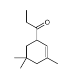 1-(3,5,5-trimethyl-2-cyclohexen-1-yl)propan-1-one结构式
