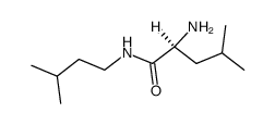 (S)-2-氨基-N-异戊基-4-甲基戊酰胺结构式