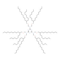 N,N,N',N',N'',N''-hexakis[[(2-octyldodecyl)oxy]methyl]-1,3,5-triazine-2,4,6-triamine structure