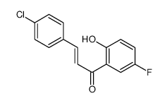 3-(4-chlorophenyl)-1-(5-fluoro-2-hydroxyphenyl)prop-2-en-1-one Structure