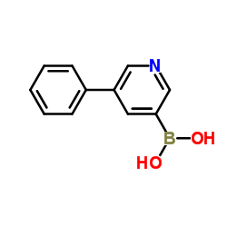 (5-Phenyl-3-pyridinyl)boronic acid Structure