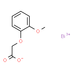 Acetic acid, (2-methoxyphenoxy)-, bismuth salt, basic结构式