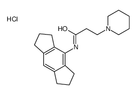 N-(1,2,3,5,6,7-hexahydro-s-indacen-4-yl)-3-piperidin-1-ylpropanamide,hydrochloride Structure