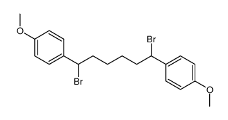 1,6-dibromo-1,6-bis-(4-methoxy-phenyl)-hexane Structure