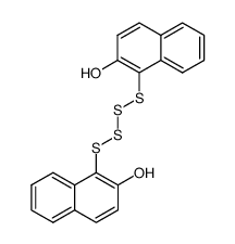 1,1'-tetrasulfanediyl-di-[2]naphthol Structure