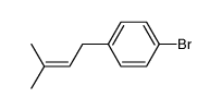 1-bromo-4-(3-methyl-2-buten-1-yl)benzene Structure