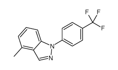 4-methyl-1-[4-(trifluoromethyl)phenyl]indazole Structure