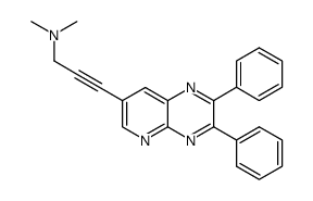 [3-(2,3-diphenyl-pyrido[2,3-b]pyrazin-7-yl)-prop-2-ynyl]-dimethyl-amine Structure