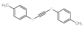 1-methyl-4-[2-(4-methylphenyl)sulfanylethynylsulfanyl]benzene结构式