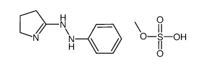 5-(2-phenylhydrazinyl)-3,4-dihydro-2H-pyrrole methyl sulfate Structure