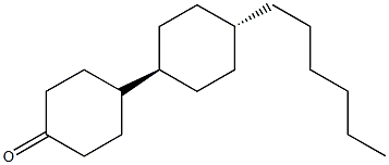 trans-4'-Hexyl-[1,1'-bicyclohexyl]-4-one Structure