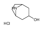 8-Azabicyclo[3.2.1]octan-3-ol hydrochloride (1:1)结构式