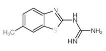 Guanidine, (6-methyl-2-benzothiazolyl)- (9CI)结构式