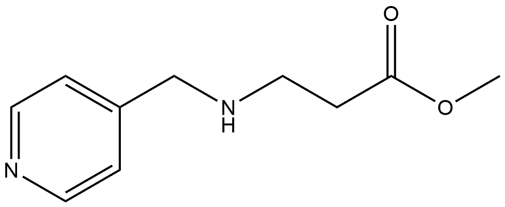 methyl 3-[(pyridin-4-ylmethyl)amino]propanoate structure