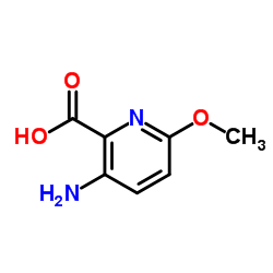 3-Amino-6-methoxy-2-pyridinecarboxylic acid Structure