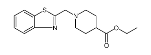 4-Piperidinecarboxylic acid, 1-(2-benzothiazolylmethyl)-, ethyl ester Structure