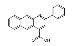 2-phenyl-benzo[g]quinoline-4-carboxylic acid Structure
