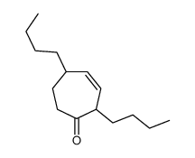 2,5-dibutylcyclohept-3-en-1-one Structure