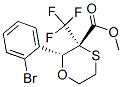 (2r,3s)-methyl 2-(2-bromophenyl)-3-(trifluoromethyl)-1,4-oxathiane-3-carboxylate structure