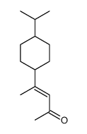 4-(4-propan-2-ylcyclohexyl)pent-3-en-2-one结构式