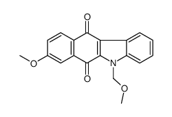 8-methoxy-5-(methoxymethyl)benzo[b]carbazole-6,11-dione结构式