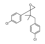 2-(4-chlorophenyl)-2-[1-(4-chlorophenyl)-2-methylpropan-2-yl]oxirane结构式