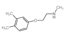 N-[2-(3,4-Dimethylphenoxy)ethyl]-N-methylamine结构式