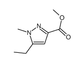 methyl 5-ethyl-1-methylpyrazole-3-carboxylate结构式